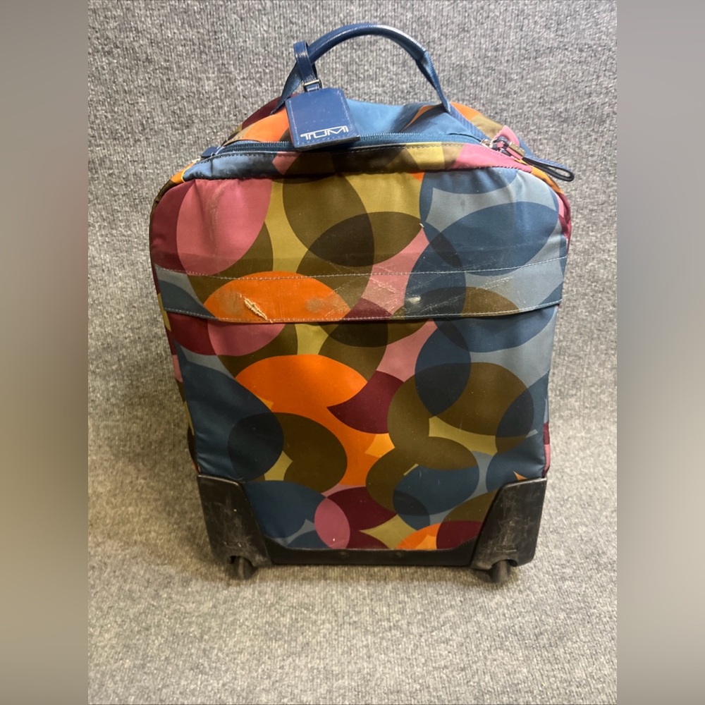 TUMI Soft Case Carry-on Colorful Multicolor Luggage - Picture 6 of 16